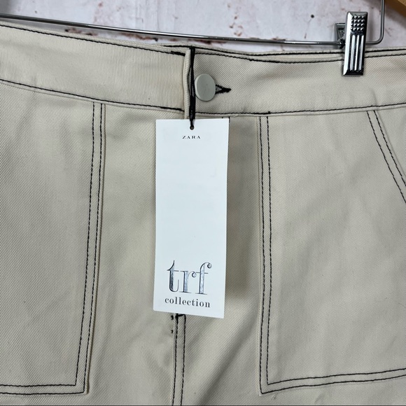 Zara Tan Blogger Favorite Mini Skirt Size Large - Picture 4 of 6